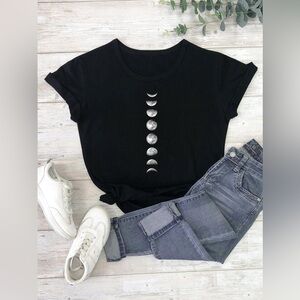 Shein moon print short sleeve size 4XL